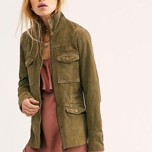 Free People Kimberly Suede Leather Jacket XS NWOT